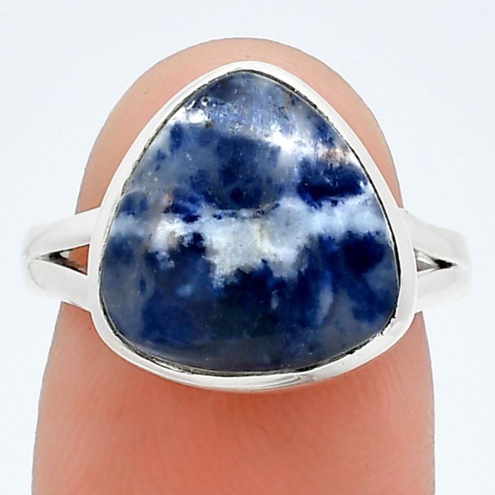 Sodalite Ring size-7 SDR244810 R-1002, 12x12 mm