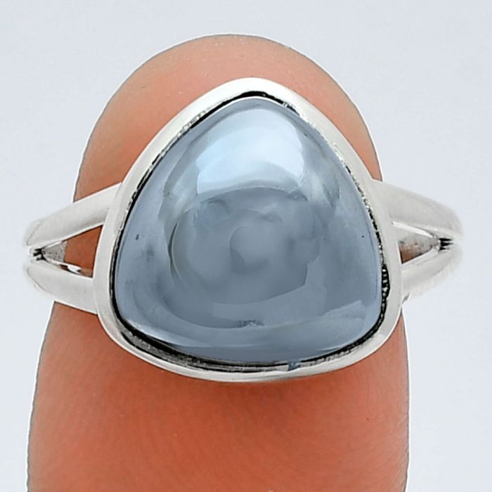 Gunmetal Ring size-8 SDR244818 R-1002, 12x12 mm