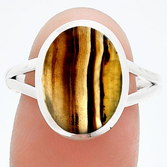 Montana Agate Ring size-10 SDR244835 R-1005, 10x14 mm