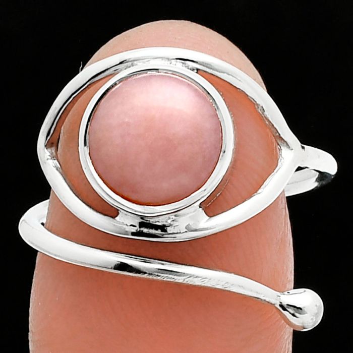 Adjustable Eye - Pink Opal Ring size-8 SDR244873 R-1254, 9x9 mm