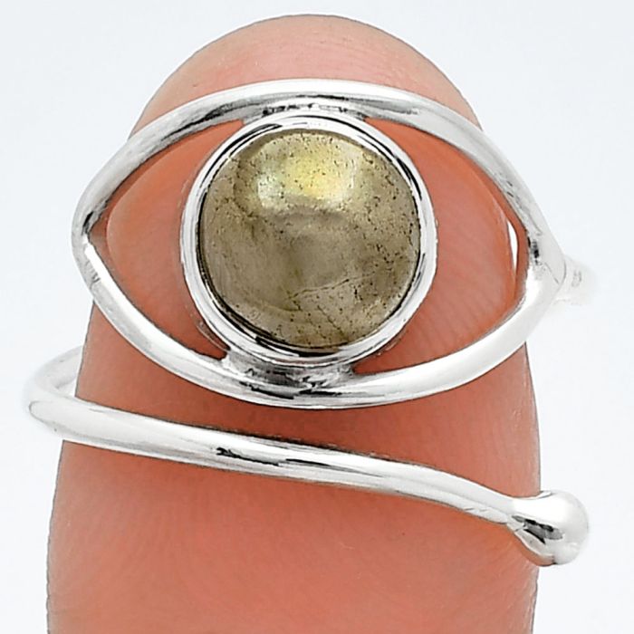 Adjustable Eye - Apache Gold Healer's Gold Ring size-8 SDR244899 R-1254, 8x8 mm