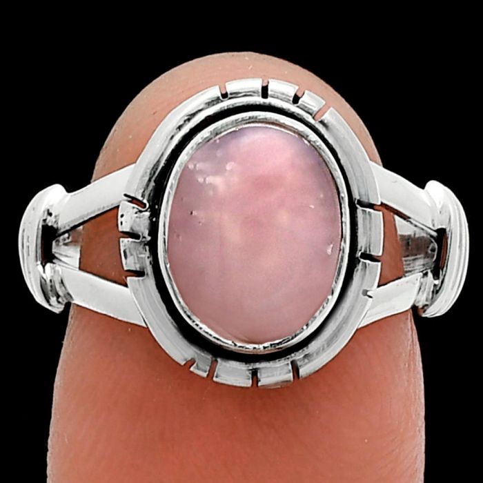 Pink Opal Ring size-8 SDR244948 R-1533, 8x10 mm