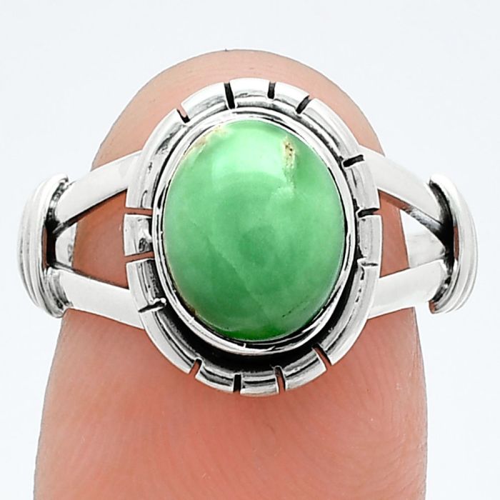 Utah Variscite Ring size-7.5 SDR244970 R-1533, 8x10 mm