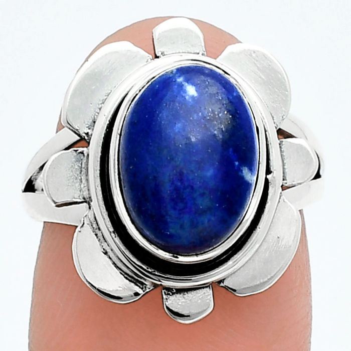 Sodalite Ring size-6.5 SDR245052 R-1342, 8x12 mm