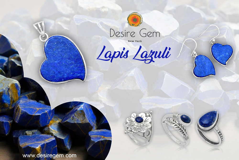 Lapis Lazuli Sterling Silver Jewelry Collection by Desiregem