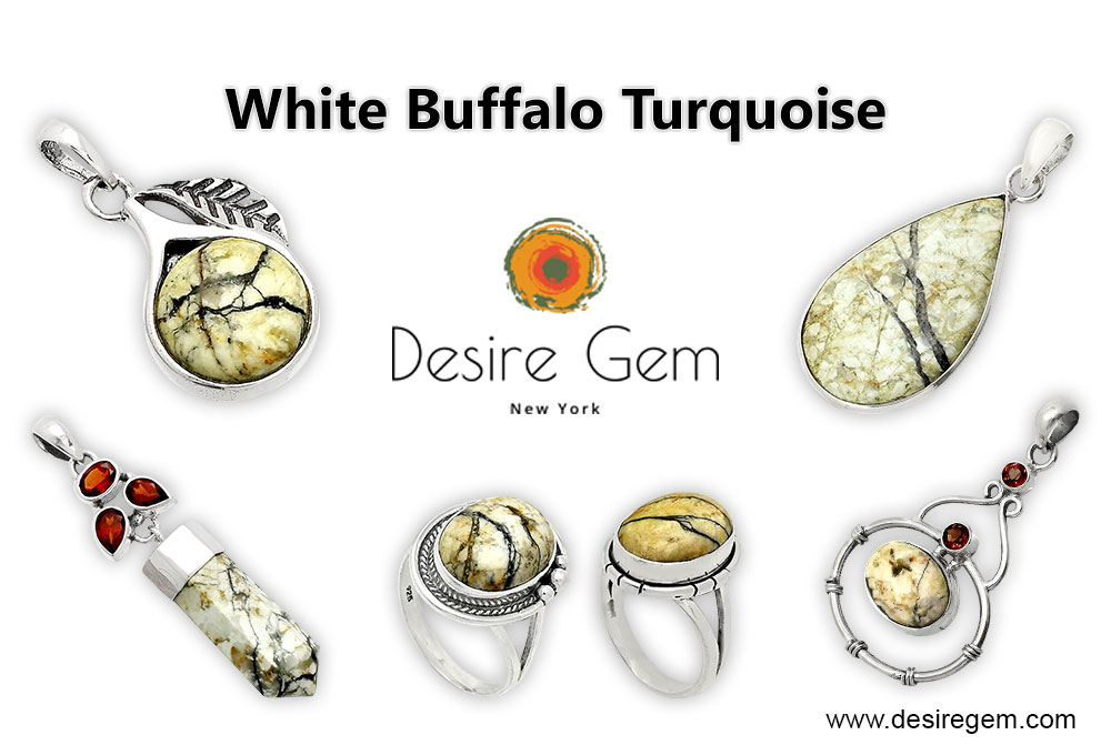 Authentic White Buffalo Turquoise Jewelry